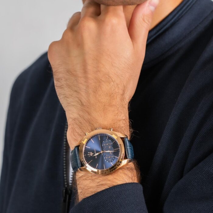 Traguardo Chrono Men's Blue Watch - R8871612015 - Image 4